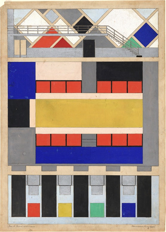 ciné-dancing in the Aubette, Strasbourg by Theo van Doesburg,16x12(A3) Poster