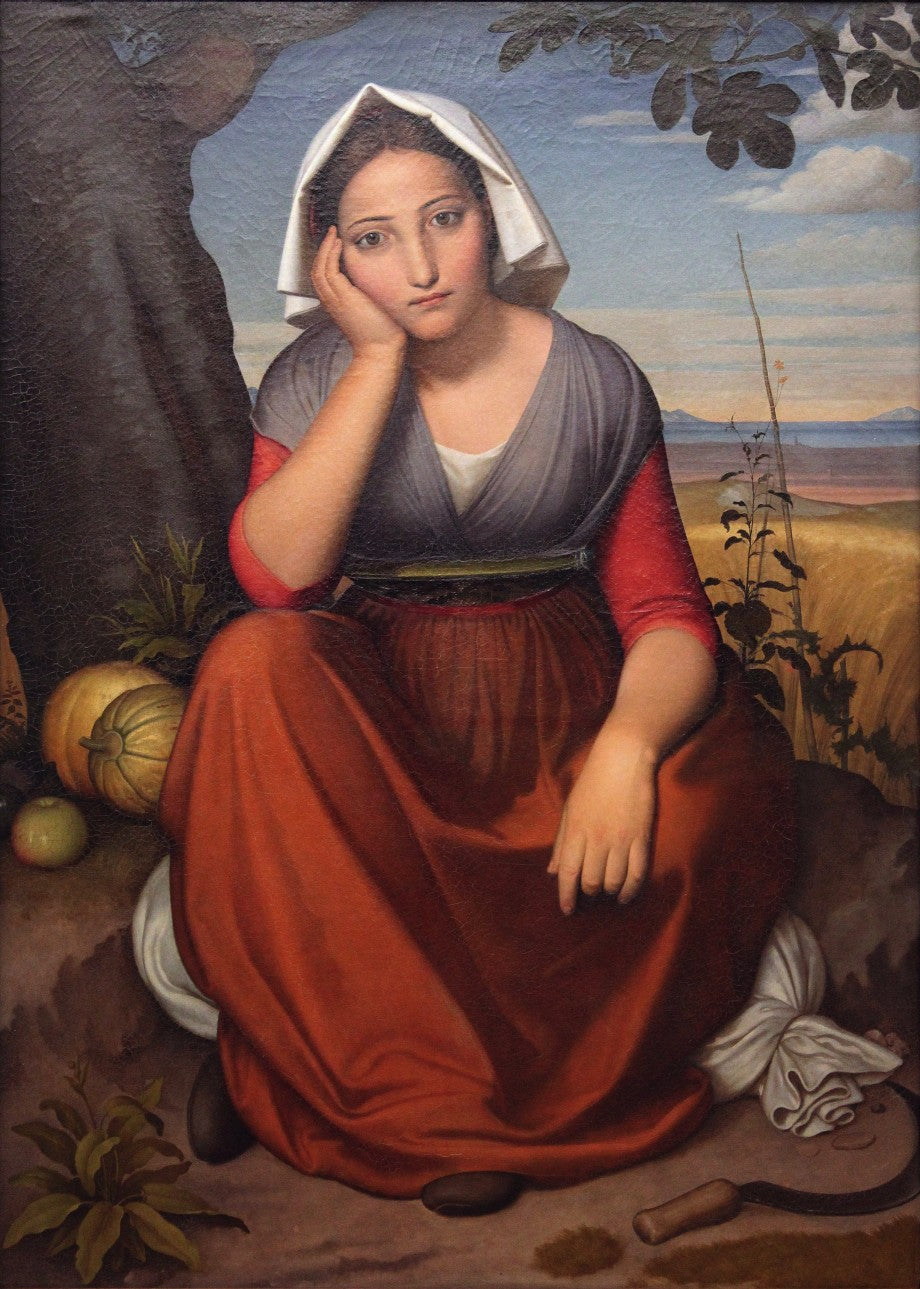 Vittoria Caldoni from Albano, vintage artwork by Johann Friedrich Overbeck, A3 (16x12") Poster Print