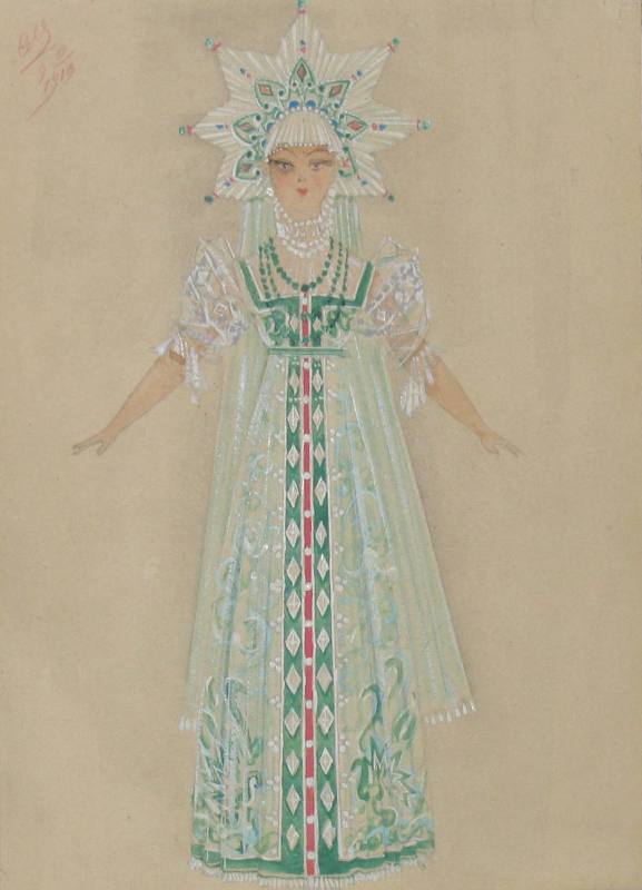 Snow Maiden by Sergei Malyutin,A3(16x12")Poster