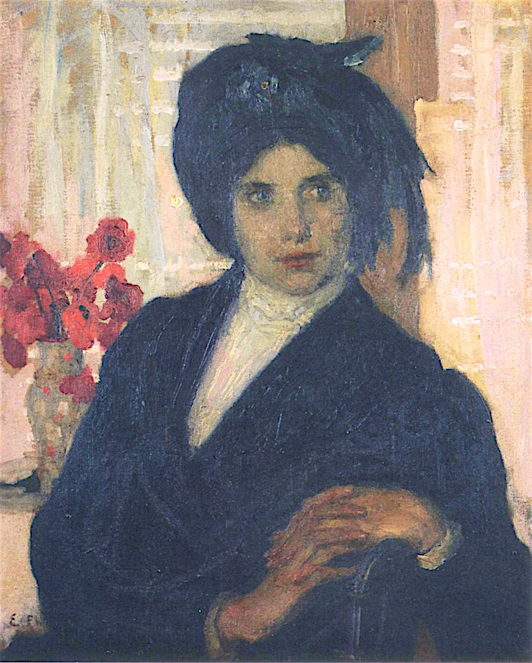 A Suffragette, vintage artwork by Emanuel Phillips Fox, 12x8" (A4) Poster