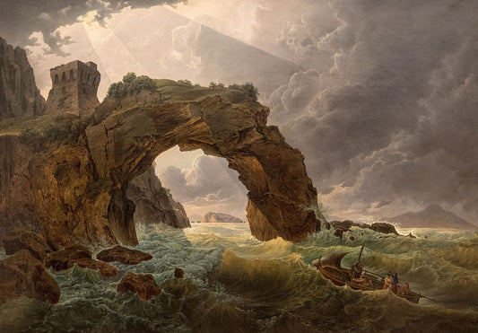 The Arch at Foggia, vintage artwork by Joseph Rebell, 12x8" (A4) Poster