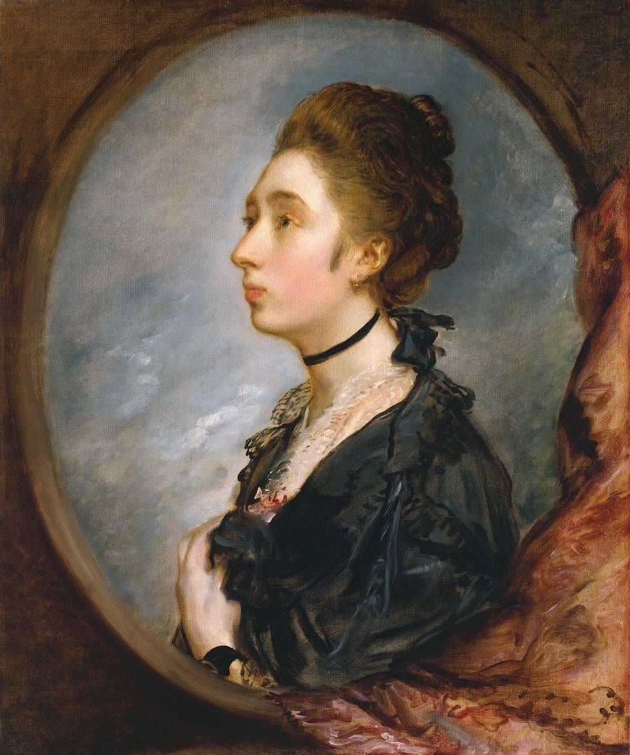 The Artist's Daughter Margaret, vintage artwork by Thomas Gainsborough, 12x8" (A4) Poster