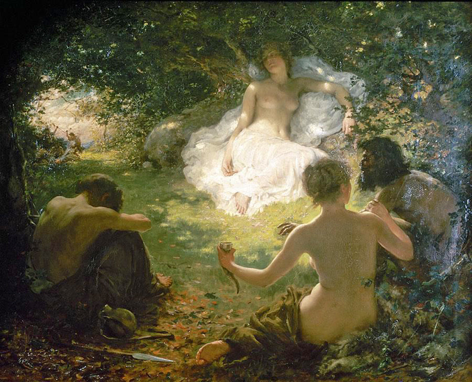 Serena, Found of Savages, vintage artwork by Thomas Benjamin Kennington, 12x8" (A4) Poster