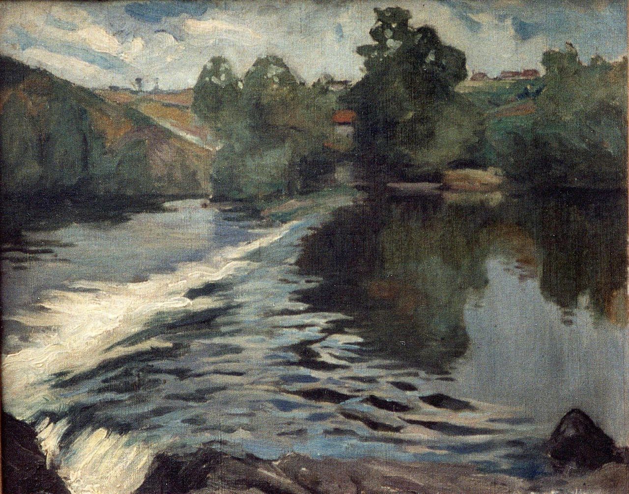 La Creuse, vintage artwork by Allan Osterlind, 12x8" (A4) Poster