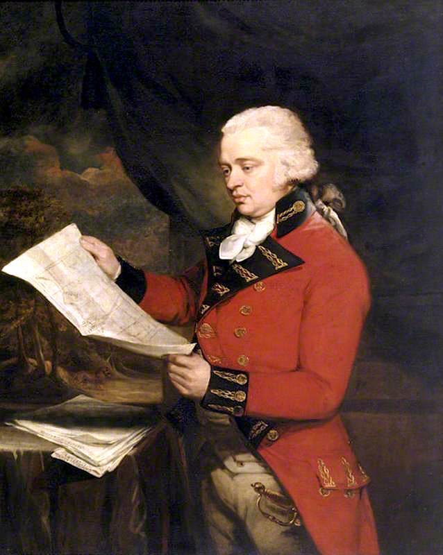 James Legge Willis, Holding a Map of Bambouk, vintage artwork by Sir William Beechey, 12x8" (A4) Poster
