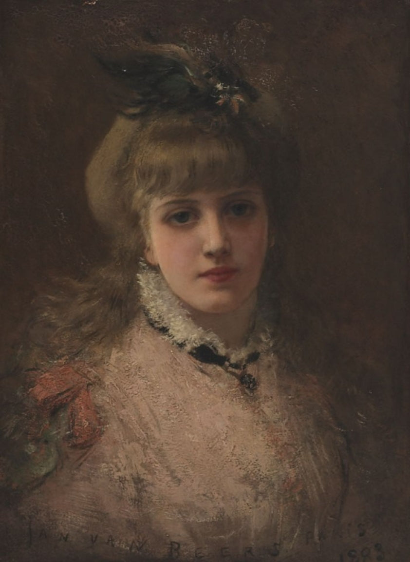 A fair parisienne, vintage artwork by Jan van Beers, 12x8" (A4) Poster