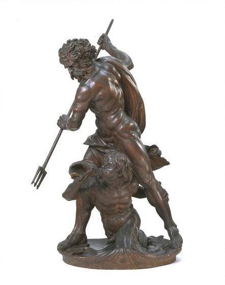 Neptune and Triton (copy), vintage artwork by After Gian Lorenzo Bernini, 12x8" (A4) Poster