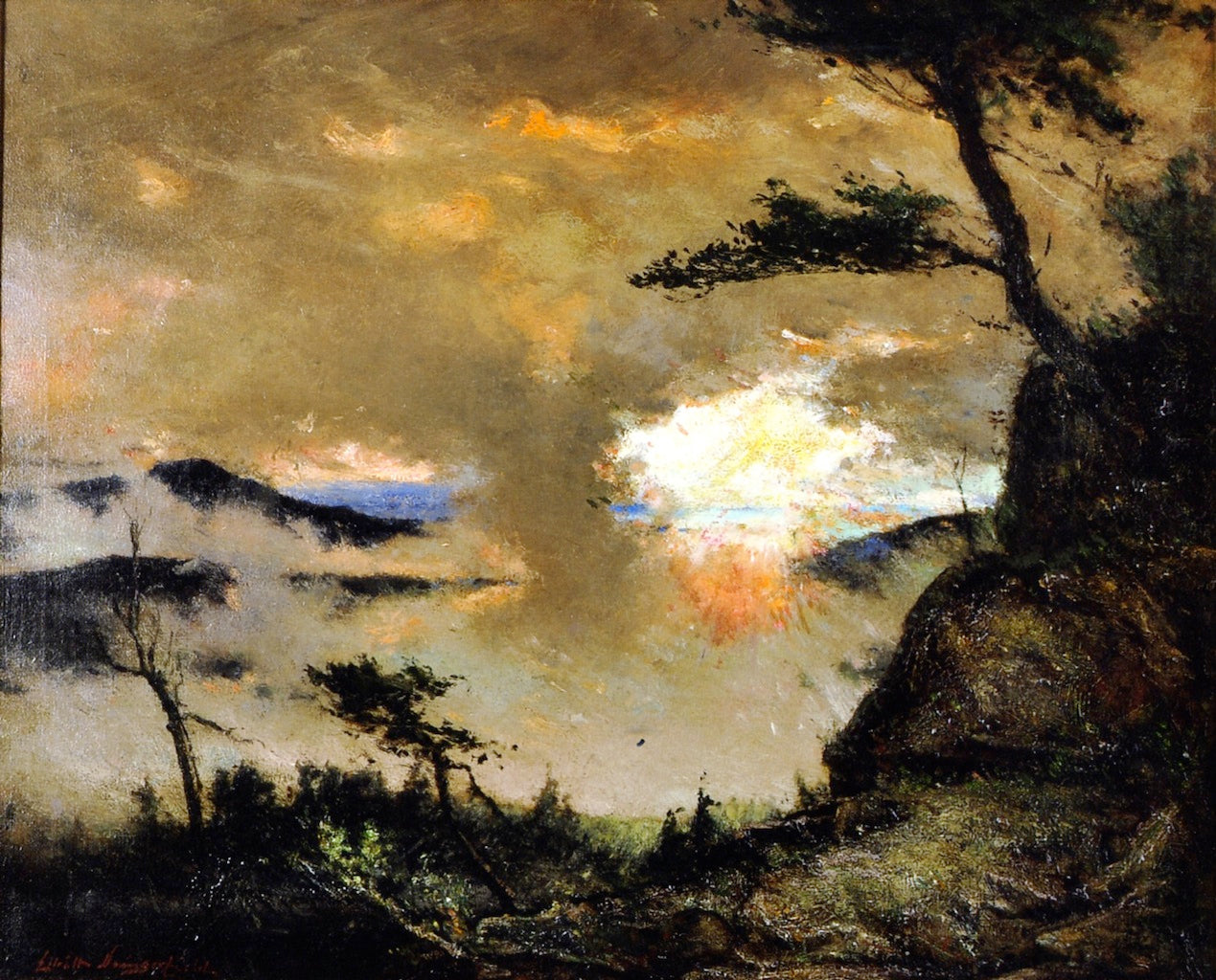 Large Landscape by Elliott Daingerfield,A3(16x12")Poster