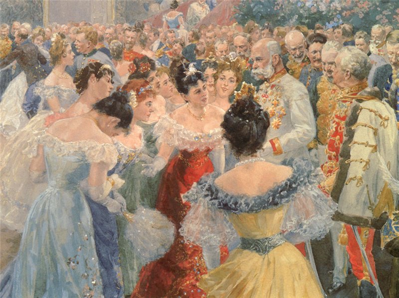 The State Ball, vintage artwork by Wilhelm Gause, 12x8" (A4) Poster