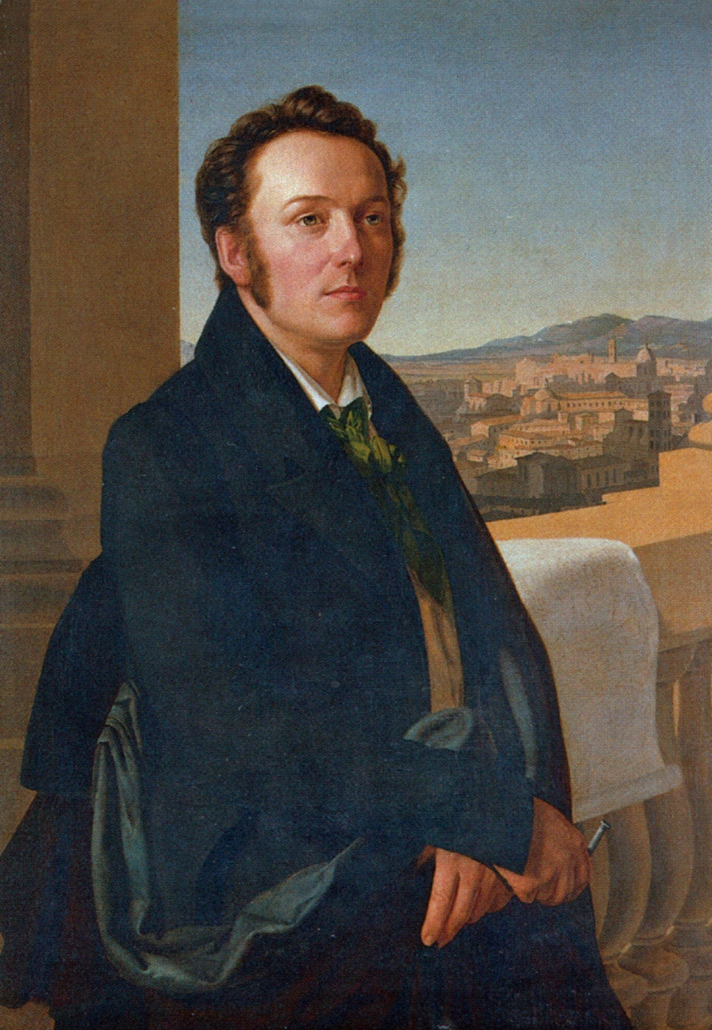 Portrait of Gustav Seyffarth, vintage artwork by Gustav Adolph Hennig, A3 (16x12") Poster Print