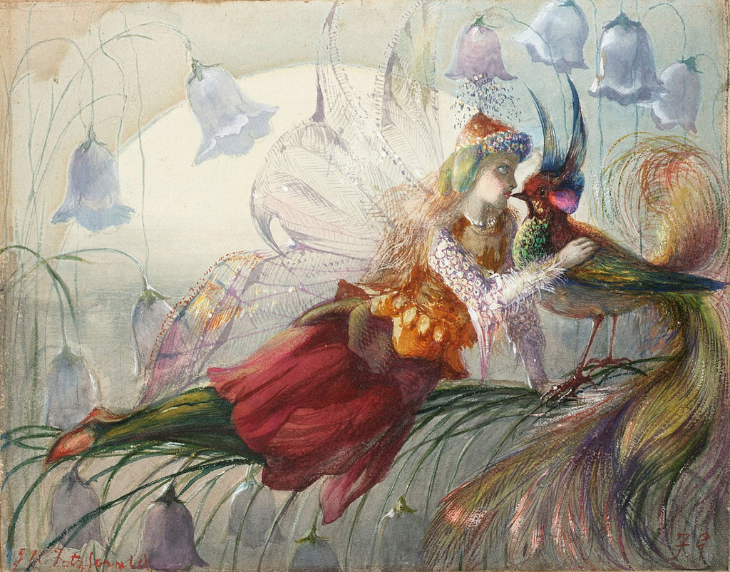 The Realms of Fairydom, vintage artwork by John Anster Christian Fitzgerald, A3 (16x12") Poster Print
