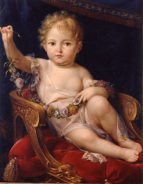 The King of Rome, vintage artwork by Attributed to Pierre-Paul Prud'hon, 12x8" (A4) Poster