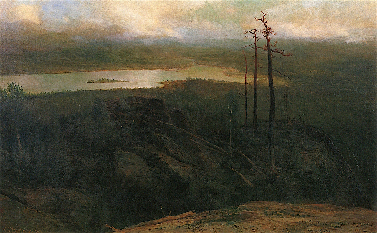 Lake Sanford in the Adironcacks, vintage artwork by Homer Dodge Martin, 12x8" (A4) Poster
