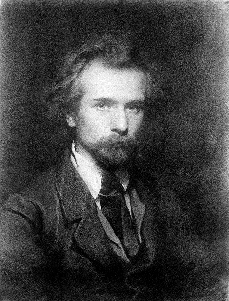 Portrait of Painter Pavel Chistyakov, vintage artwork by Ivan Kramskoi, 12x8" (A4) Poster