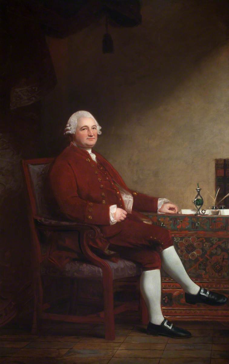 Anthony Todd (1716–1798), vintage artwork by George Romney, 12x8" (A4) Poster