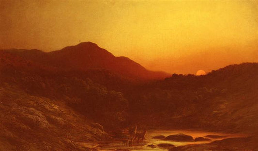 A Souvenir From Scotland, vintage artwork by Gustave Dore, 12x8" (A4) Poster