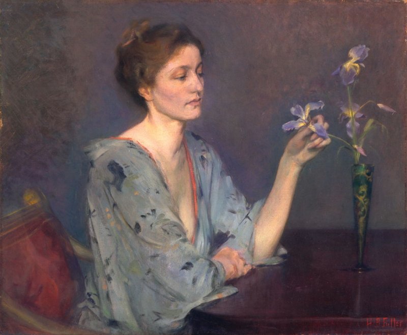 Ebba Bohm, vintage artwork by Henry Brown Fuller, 12x8" (A4) Poster