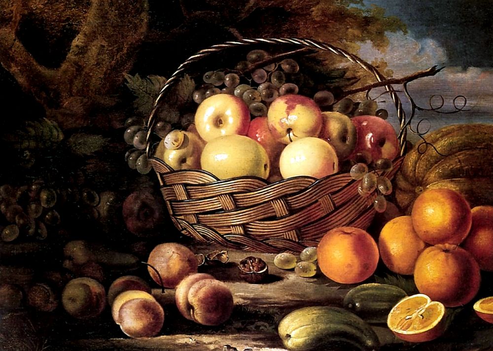 Fruit and Melon, vintage artwork by Ivan Khrutsky, A3 (16x12") Poster Print
