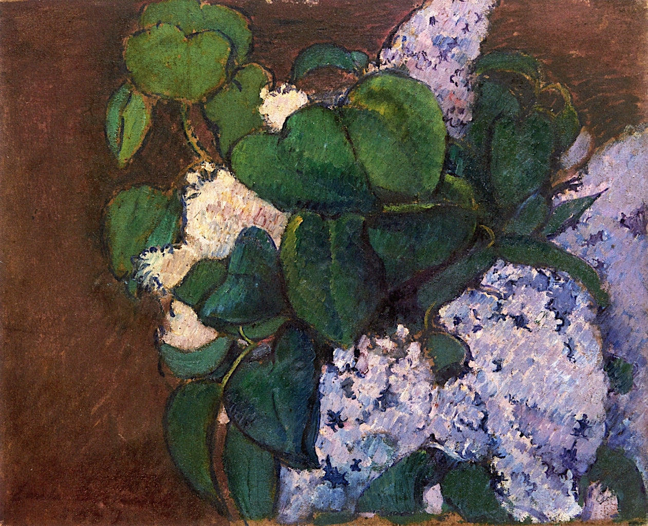 Bouquet of Lilacs by Emile Bernard,A3(16x12")Poster