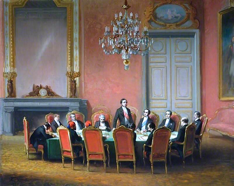 The Congress of Paris, vintage artwork by Nicolas Edward Gabe, A3 (16x12") Poster Print