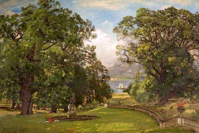 The Orwell from Woolverstone, Suffolk, vintage artwork by Sir David Scott Murray, 12x8" (A4) Poster