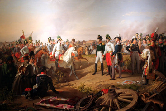 Victory declaration after the battle of Leipzig, vintage artwork by Johann Peter Krafft, 12x8" (A4) Poster