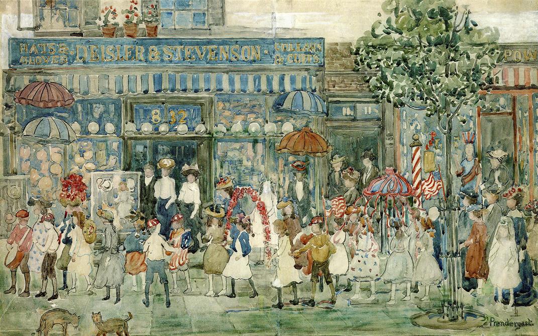 Columbus Circle (New York) by Maurice Prendergast,A3(16x12")Poster