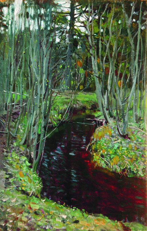 The Forest Stream by Stanislav Zhukovsky,16x12(A3) Poster