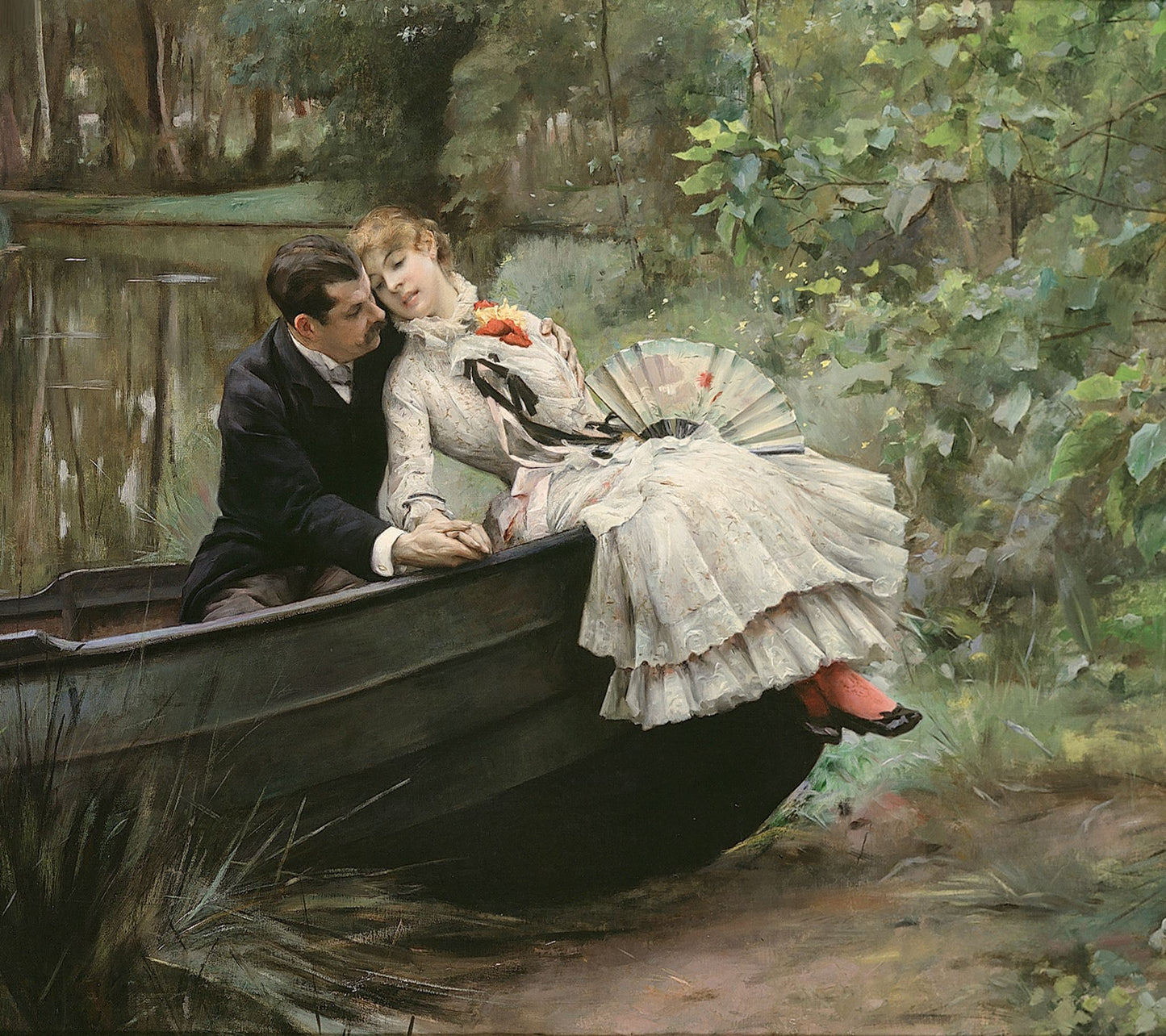 A Romantic Embrace by Julius LeBlanc Stewart,A3(16x12")Poster