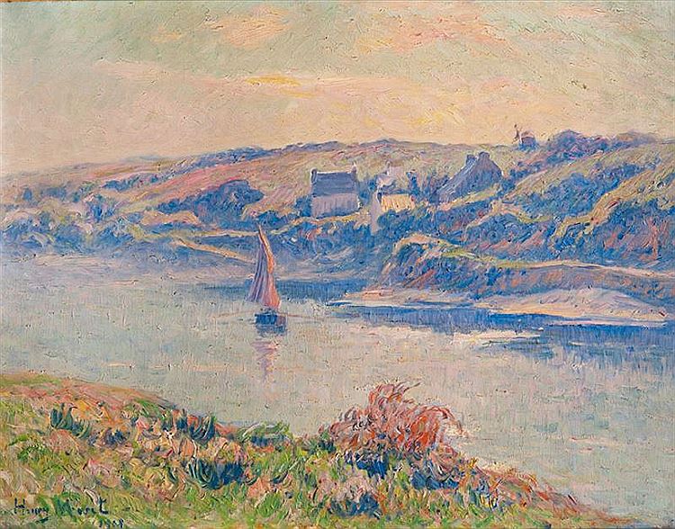 Doelan, Morning Fog by Henry Moret,A3(16x12")Poster