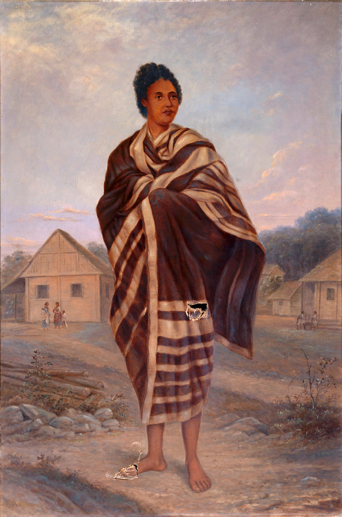 Malagasy Woman, vintage artwork by Antonio Zeno Shindler, 12x8" (A4) Poster