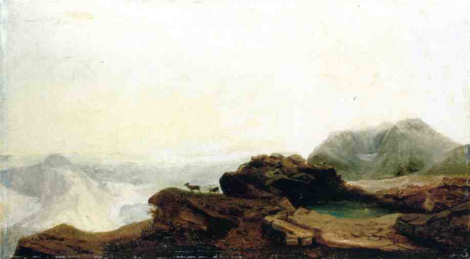 Dakota Badlands, vintage artwork by William Jacob Hays, 12x8" (A4) Poster