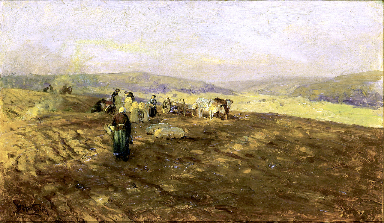 Potato Gleaners by Herman Hartwich,A3(16x12")Poster