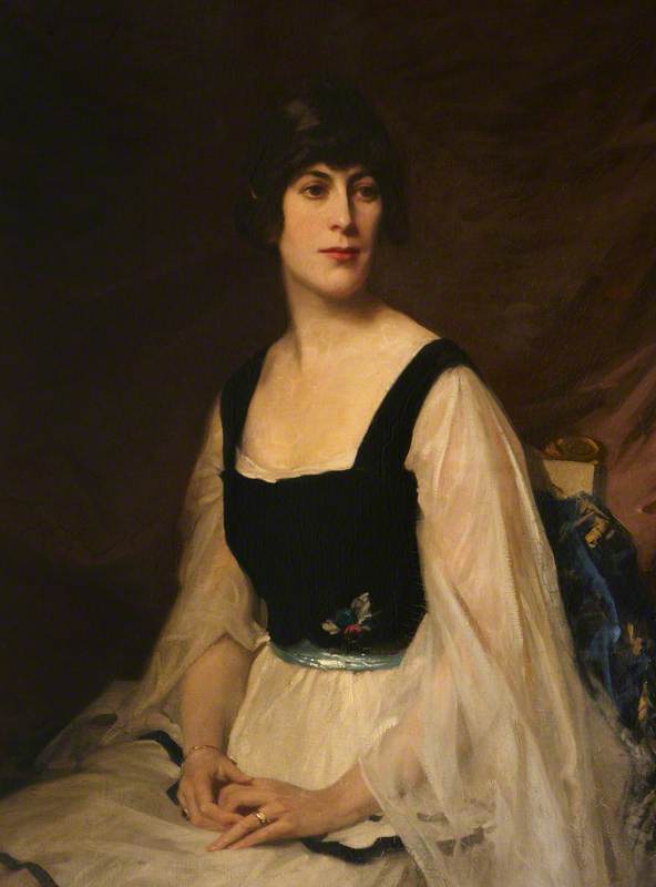 Irene Elizabeth Miller Mundy, Countess of Enniskillen, vintage artwork by Sir William Llewellyn, 12x8" (A4) Poster