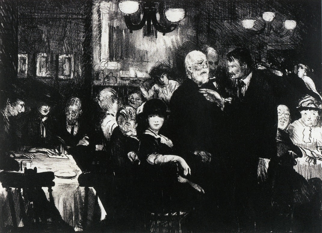 Artists' Evening by George Wesley Bellows,16x12(A3) Poster