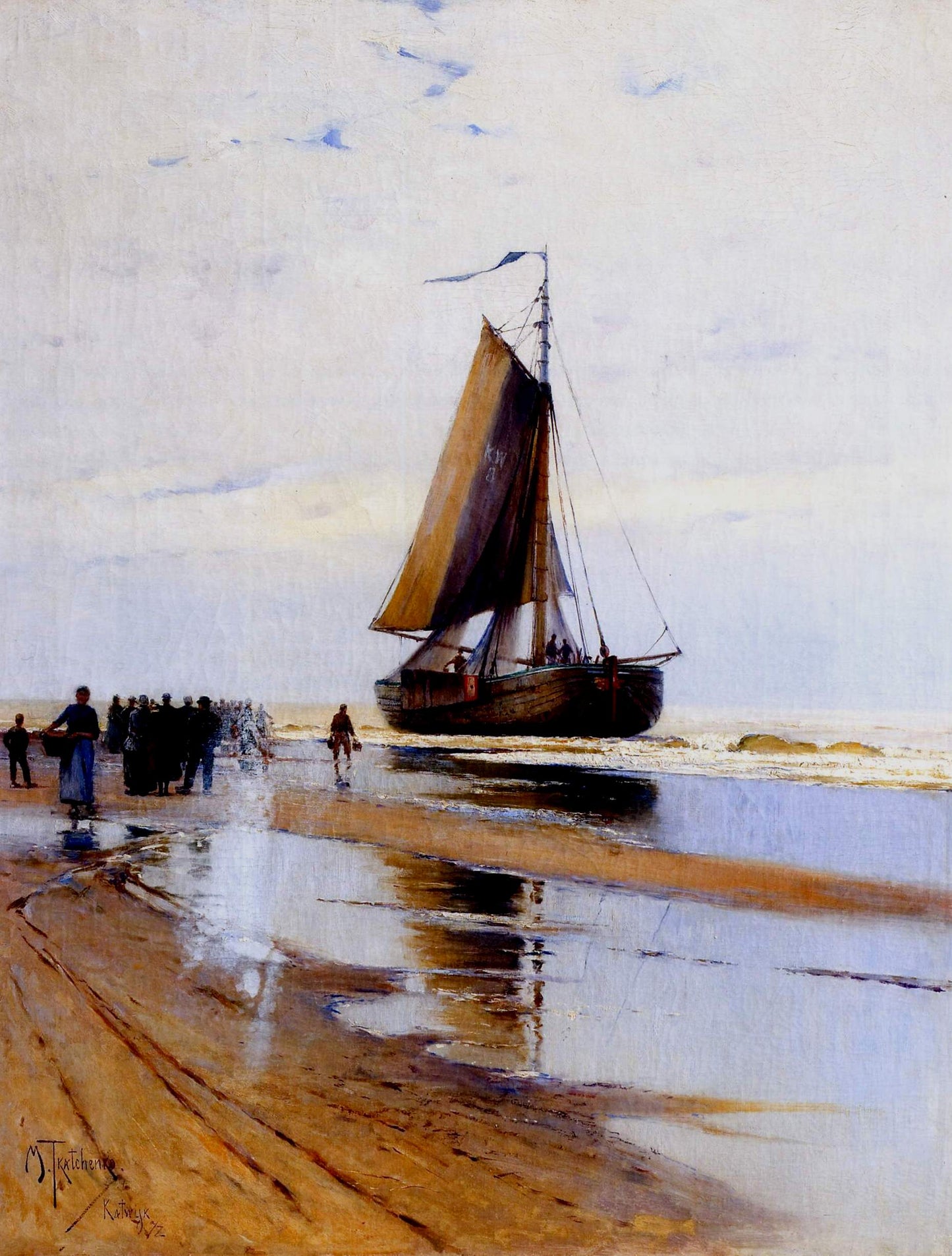 The Beach, Holland by Mikhail Tkachenko,A3(16x12")Poster