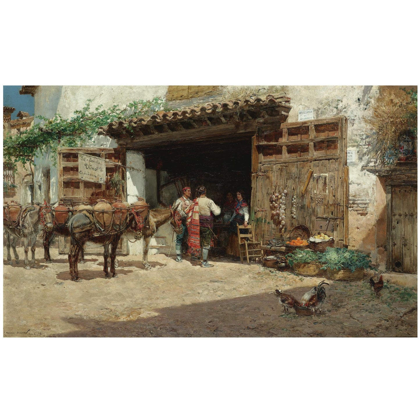 La cata, vintage artwork by Mariano Barbasan Lagueruela, 12x8" (A4) Poster