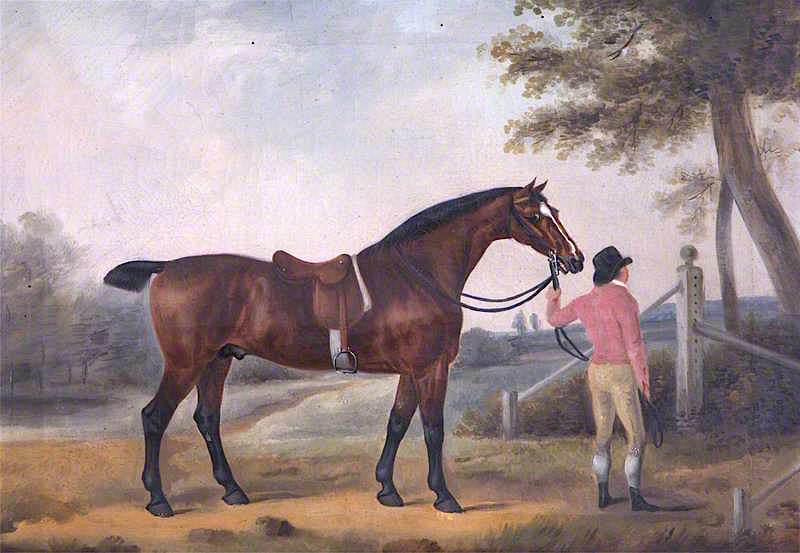 Huntsman and Horse, vintage artwork by Henry Bernard Chalon, 12x8" (A4) Poster