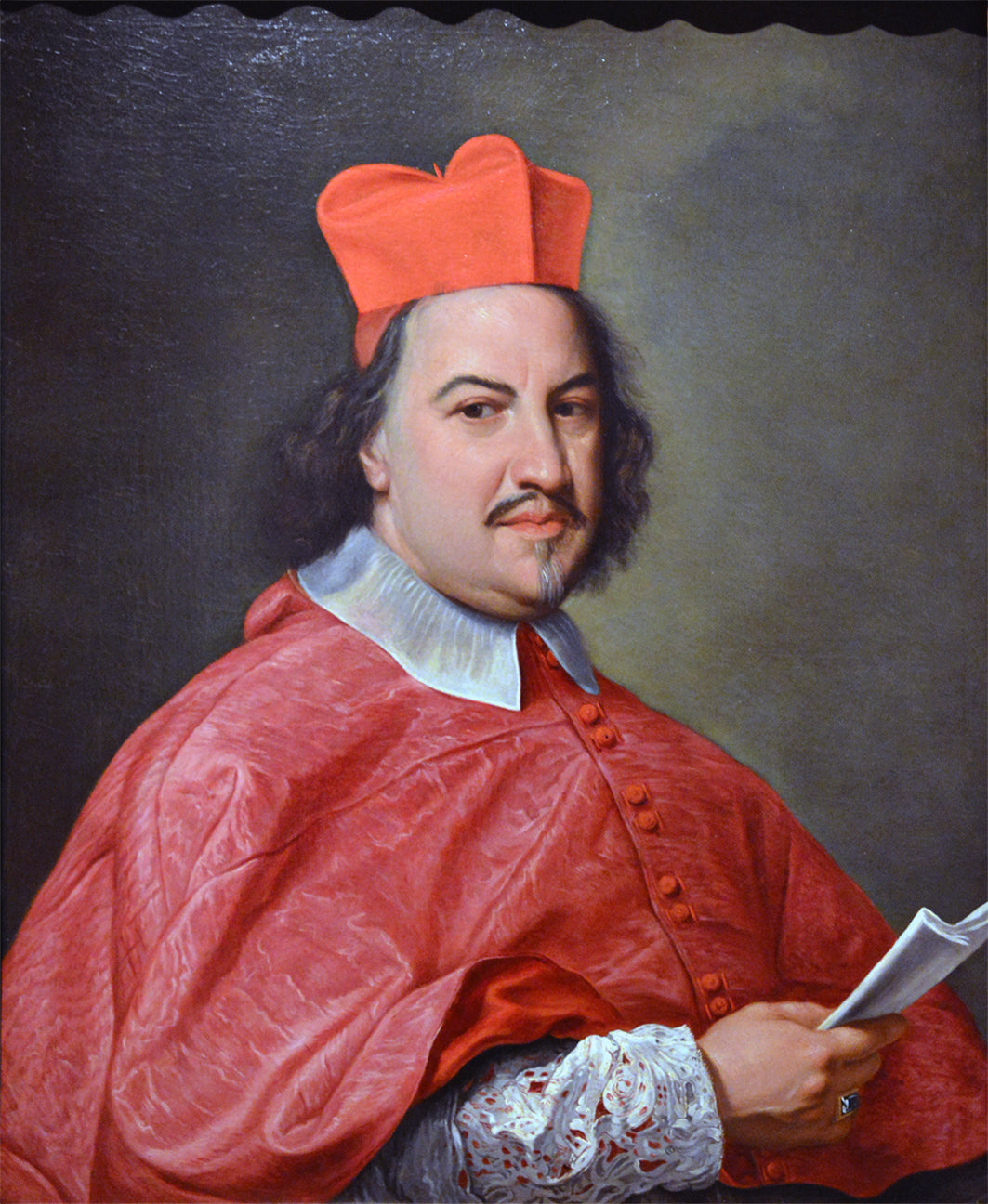 Portrait of Cardinal Giovanni Francesco Ginetti, vintage artwork by Giovanni Battista Gaulli, 12x8" (A4) Poster