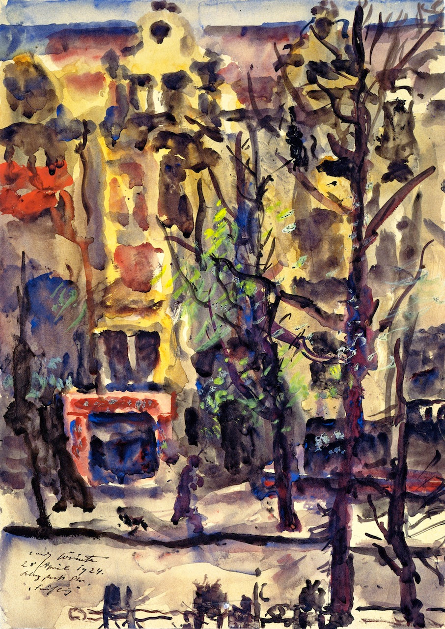 Klopstockstraße, Fruhling by Lovis Corinth,A3(16x12")Poster
