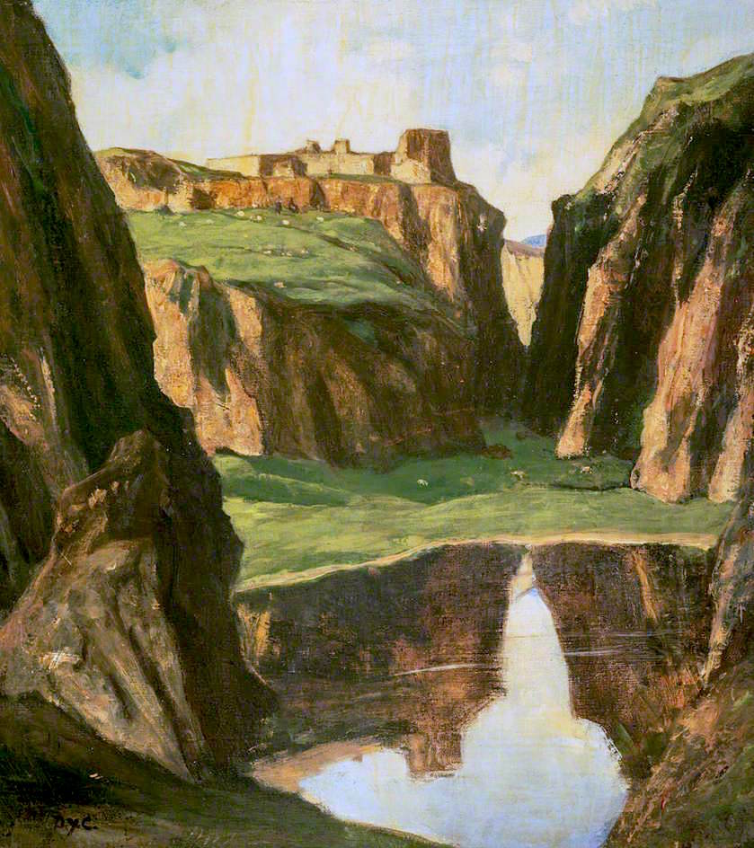 Rocks and Ruins, vintage artwork by Sir David Young Cameron, RA, 12x8" (A4) Poster