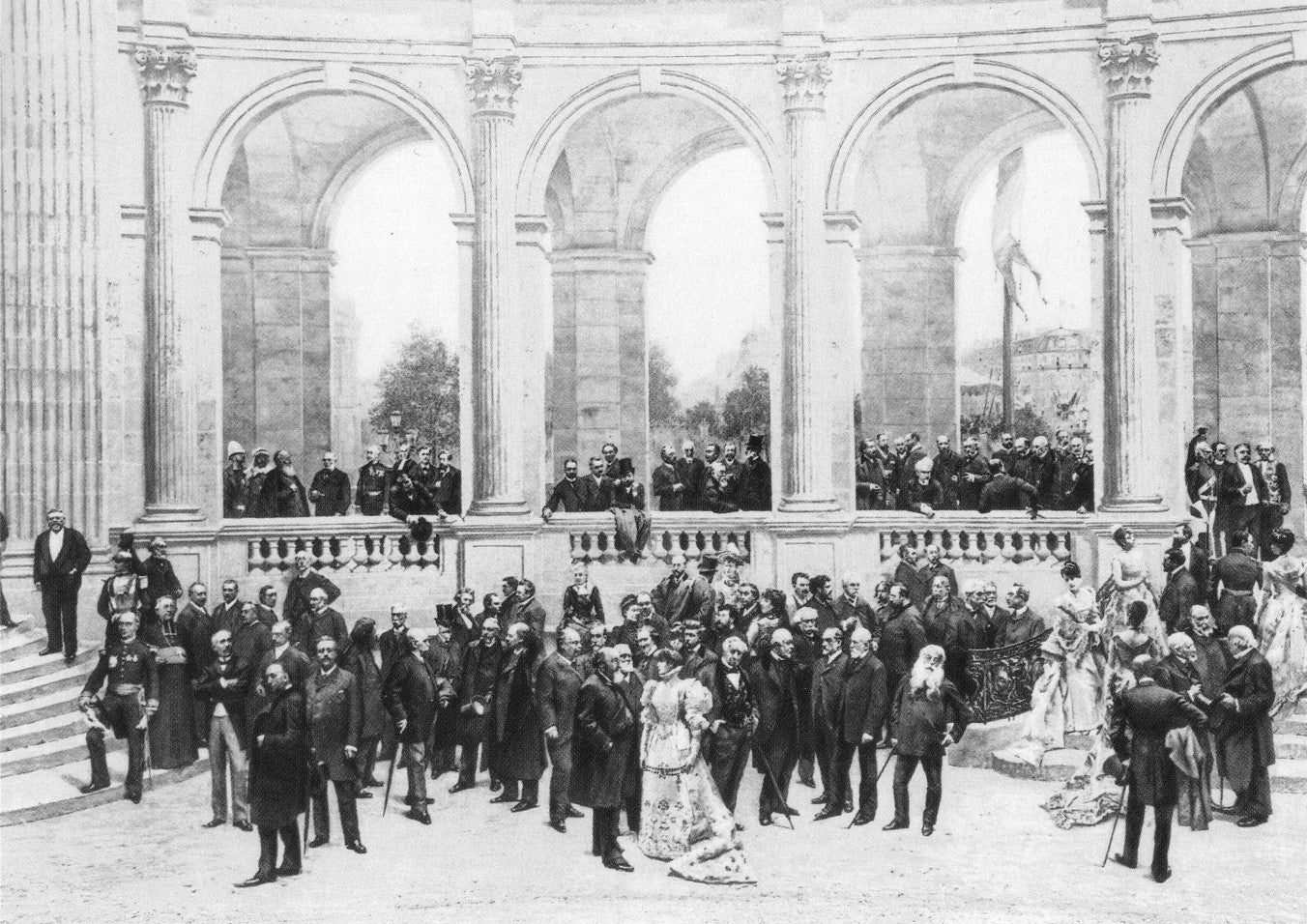 The History of the Century (Detail), vintage artwork by Henri Gervex, 12x8" (A4) Poster