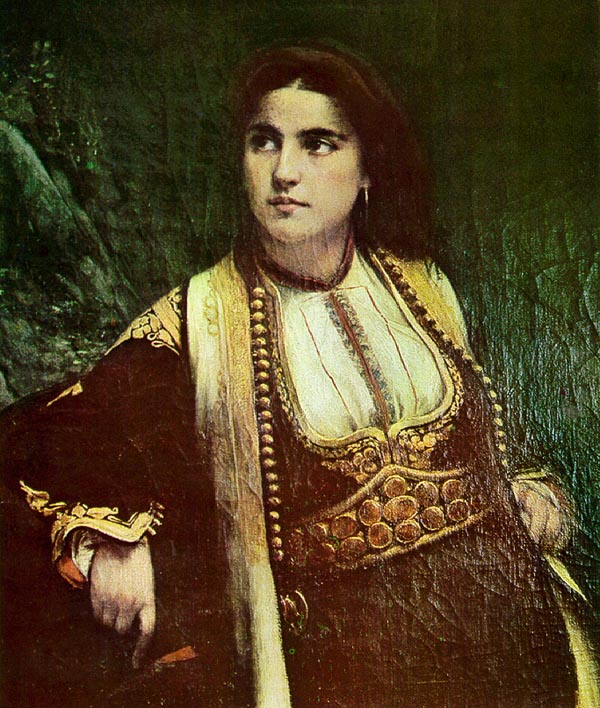 A Montenegrin woman by Vlaho Bukovac,A3(16x12")Poster