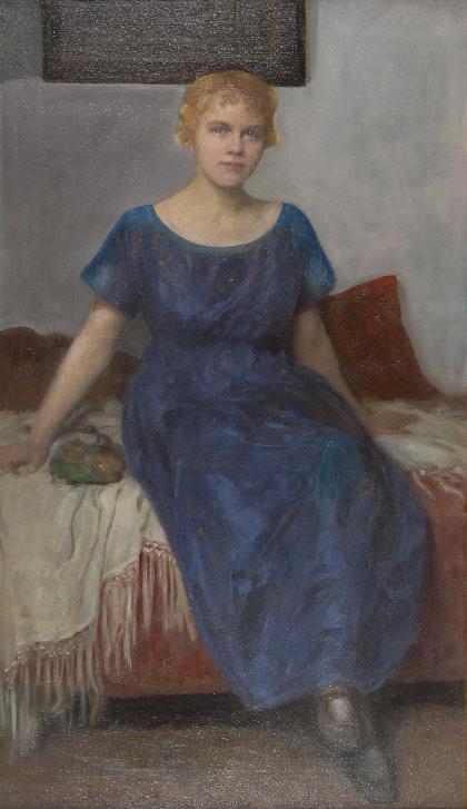Portrait of Frau Trinkl by Simon Glucklich,A3(16x12")Poster