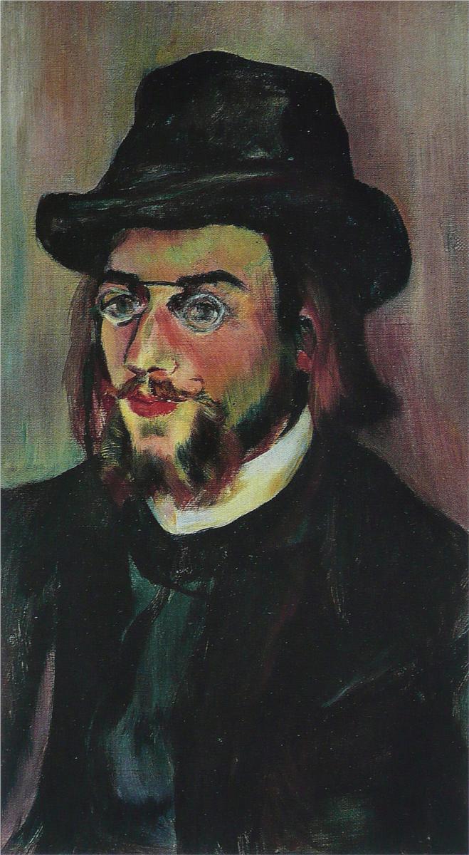 Portrait of Erik Satie by Suzanne Valadon,A3(16x12")Poster