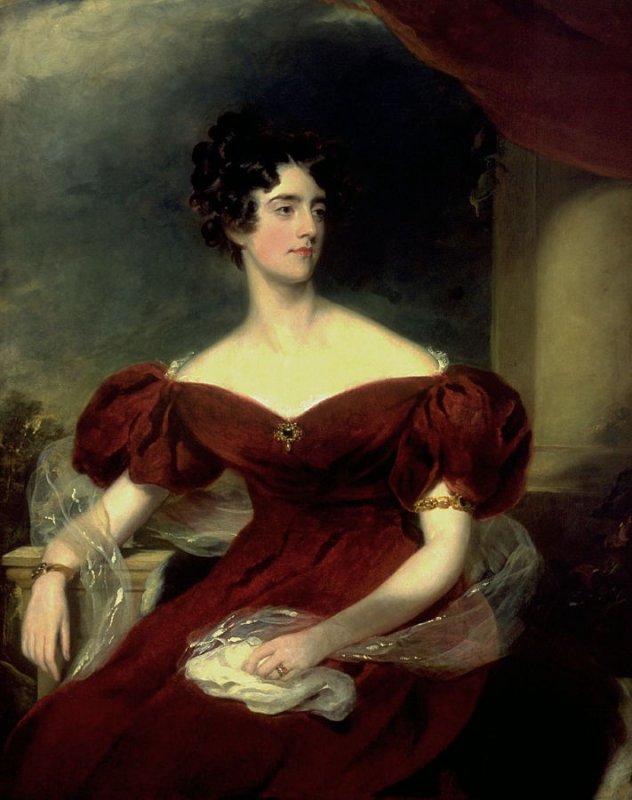 Charlotte Georgina Jerningham, later Lady Lovat, vintage artwork by Thomas Lawrence, 12x8" (A4) Poster