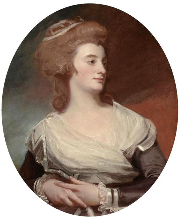 Mary Benwell, vintage artwork by George Romney, 12x8" (A4) Poster