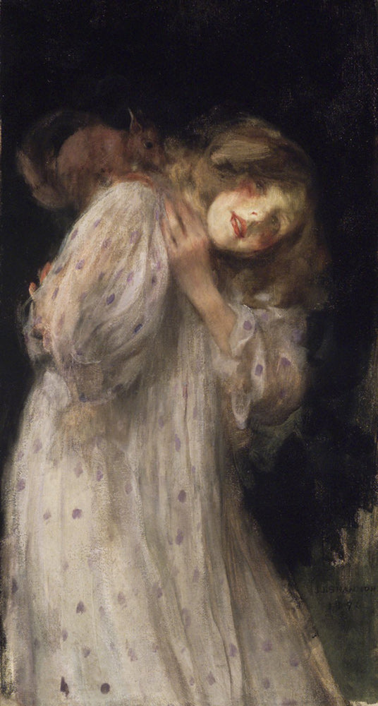The Squirrel, vintage artwork by Sir James Jebusa Shannon, 12x8" (A4) Poster