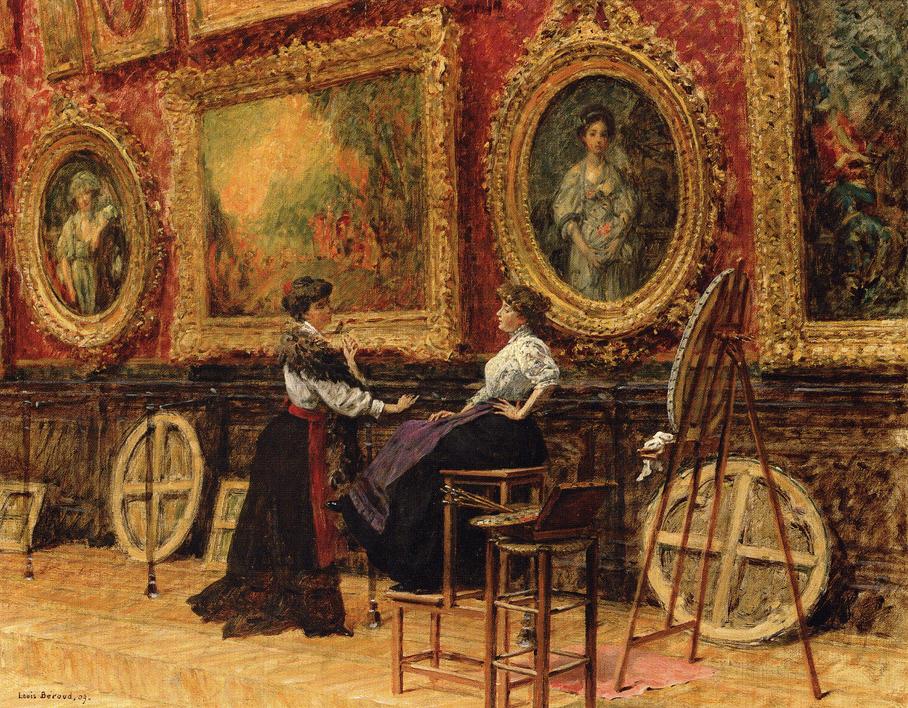 The Copiests, Musee du Louvre by Louis Beroud,A3(16x12")Poster