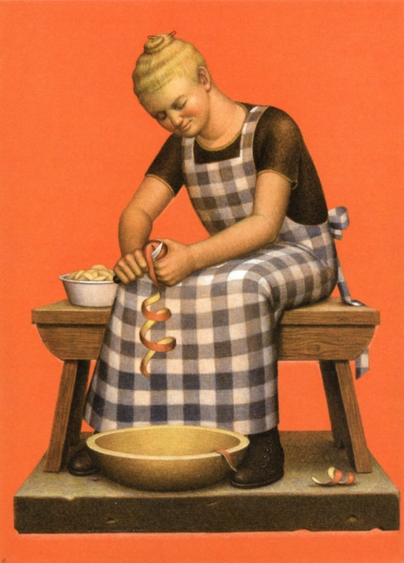 Hired Girl by Grant Wood,16x12(A3) Poster